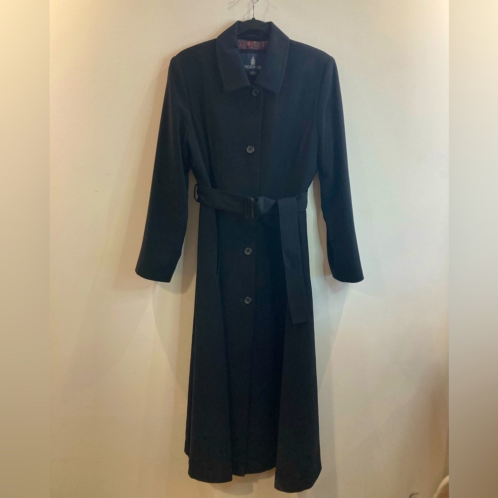 London Fog Classic Black Trench Coat